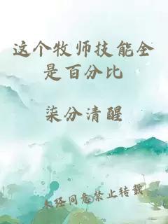 这个牧师技能全是百分比